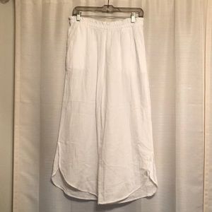 SOMA COTTON GAUZE WIDE LEG CROP PANTS
